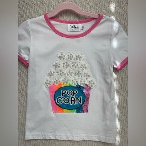 Lola & the Boys PEARLS AND POPCORN RINGER T-SHIRT